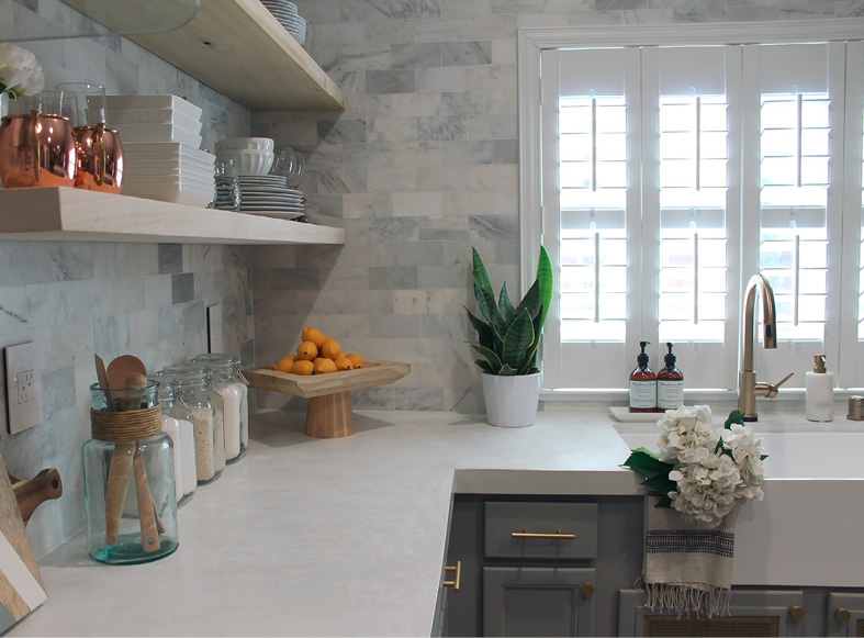 For countertops  and pool edges  PVC (polyvinyl chloride) forms offer a firmer surface against which to pour, meaning better overall results. Photo courtesy of Concrete Countertop Solutions