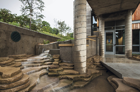 Second Place for an amazing low-rise concrete structure: Frick Environmental Center in Pittsburgh, Pennsylvania