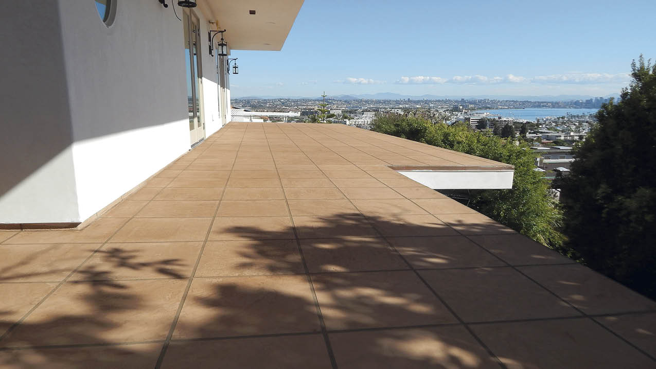 The transformation from exposed wood surfaces to waterproof concrete decking is a factor in the growth of the whole deck and patio market. 