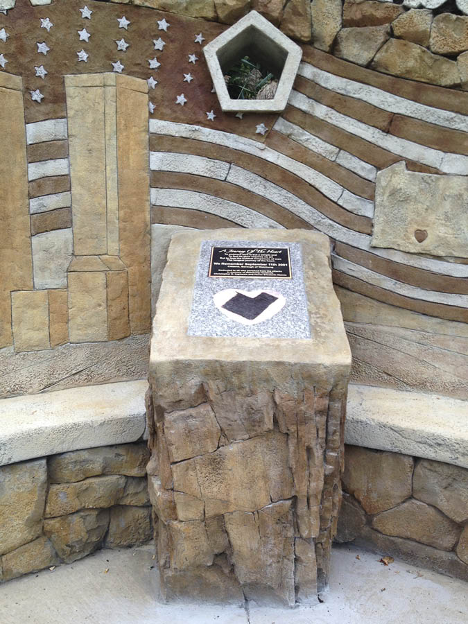 Alexander got to work and created clay models that he integrated into 3-D software programs to show a crescent- shaped, stacked-stone wall made from concrete.