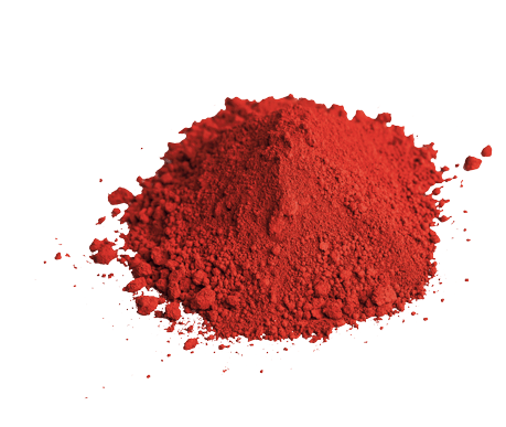Integral color for concrete in red