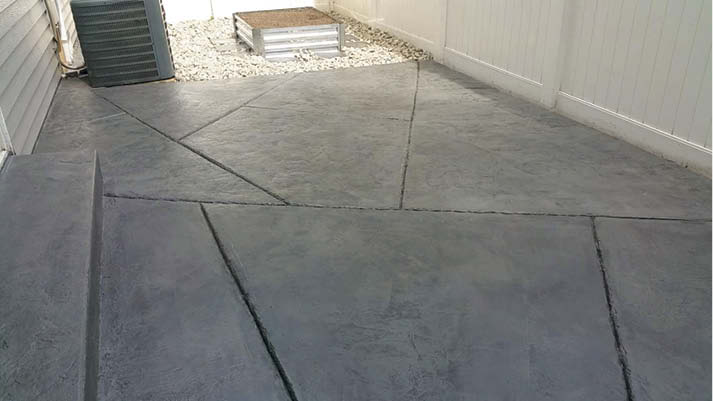 In this case the repair was satisfactory to the client, and by the next day the entire project was recolored and sealed.