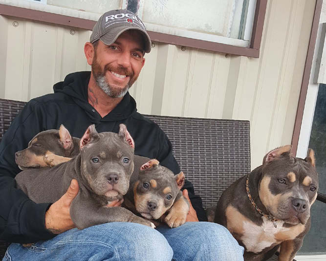 Bayliss and his dogs.