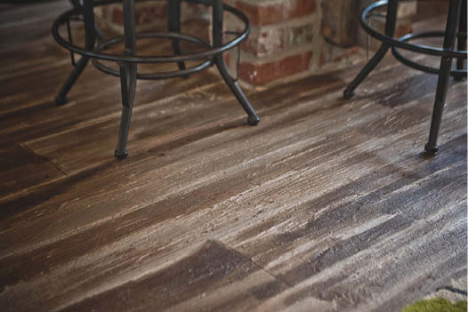 Close up of a wood plank technique by Keefe Duhon