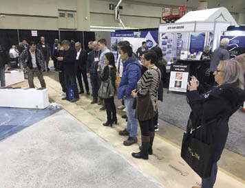Onlookers taking in the action at Concrete Decor LIVE!