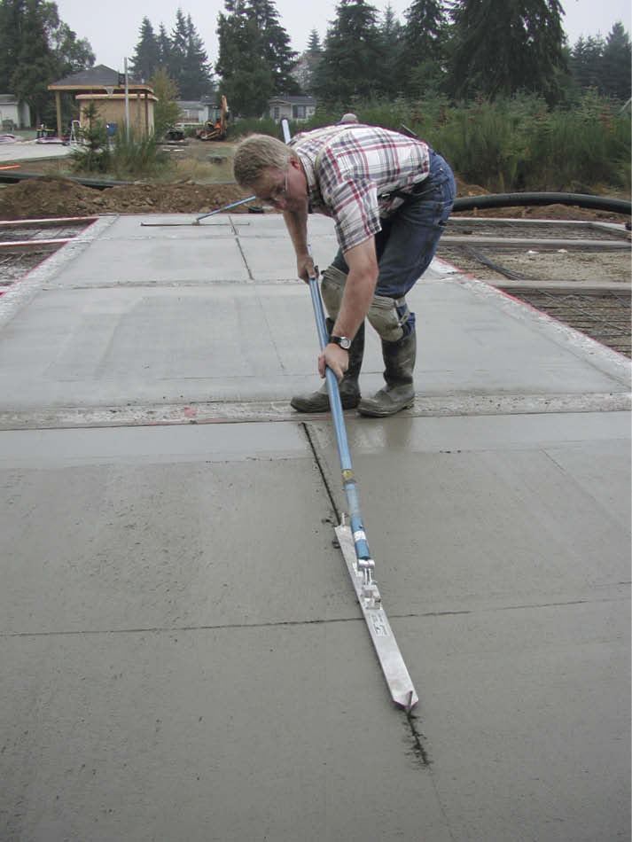 Groovers come in a variety of lengths, such as the Torpedo Groover thats available as small as 24 inches and as large as 56. The innovative tool was designed for finishers who wanted a handled groover they could push across the slab instead of having to work on their hands and knees.