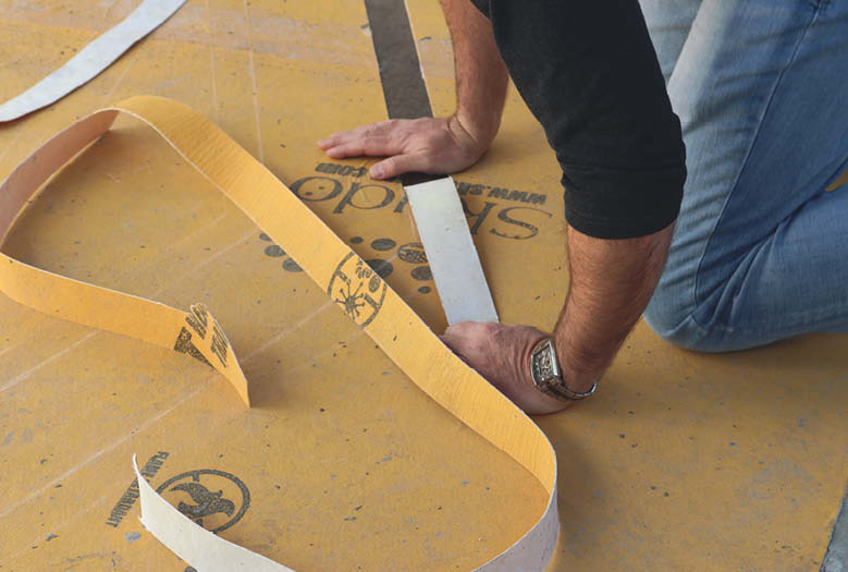 Skudo Floor coverings used to create a shotblasted store design.