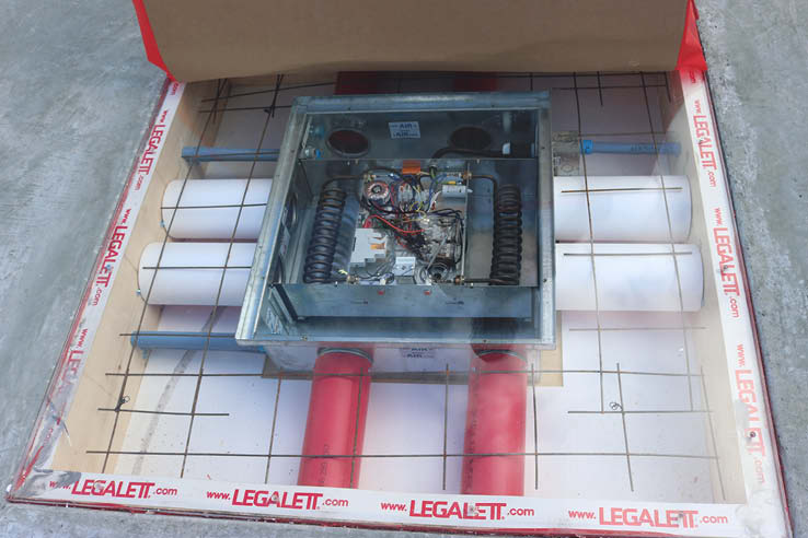 Air powered radiant heat by Legelett