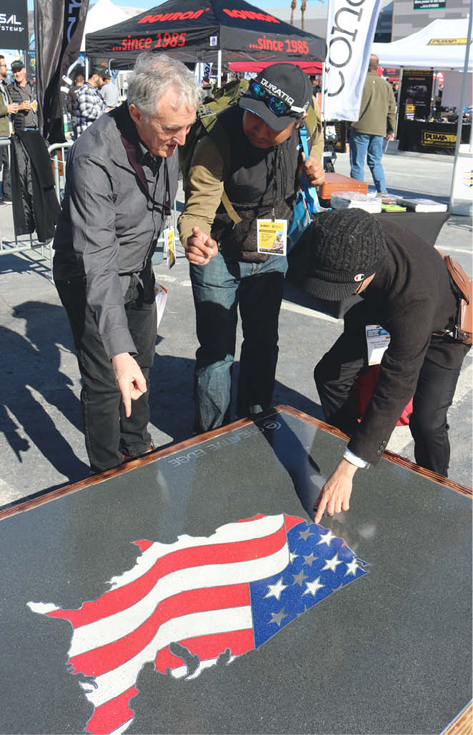A terrazzo example at the Decorative Concrete LIVE!