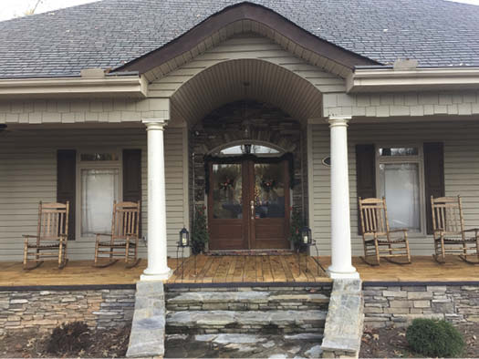 Faux Wood Porch