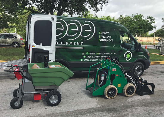 The PowerPac MCE400, sometimes referred to as a concrete or a Georgia buggy, can safely haul up to 12 cubic feet of concrete or 900 pounds of material.