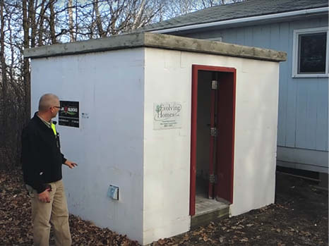 A storm shelter built using Fox Blocks. Photo courtesy of Fox Blocks.