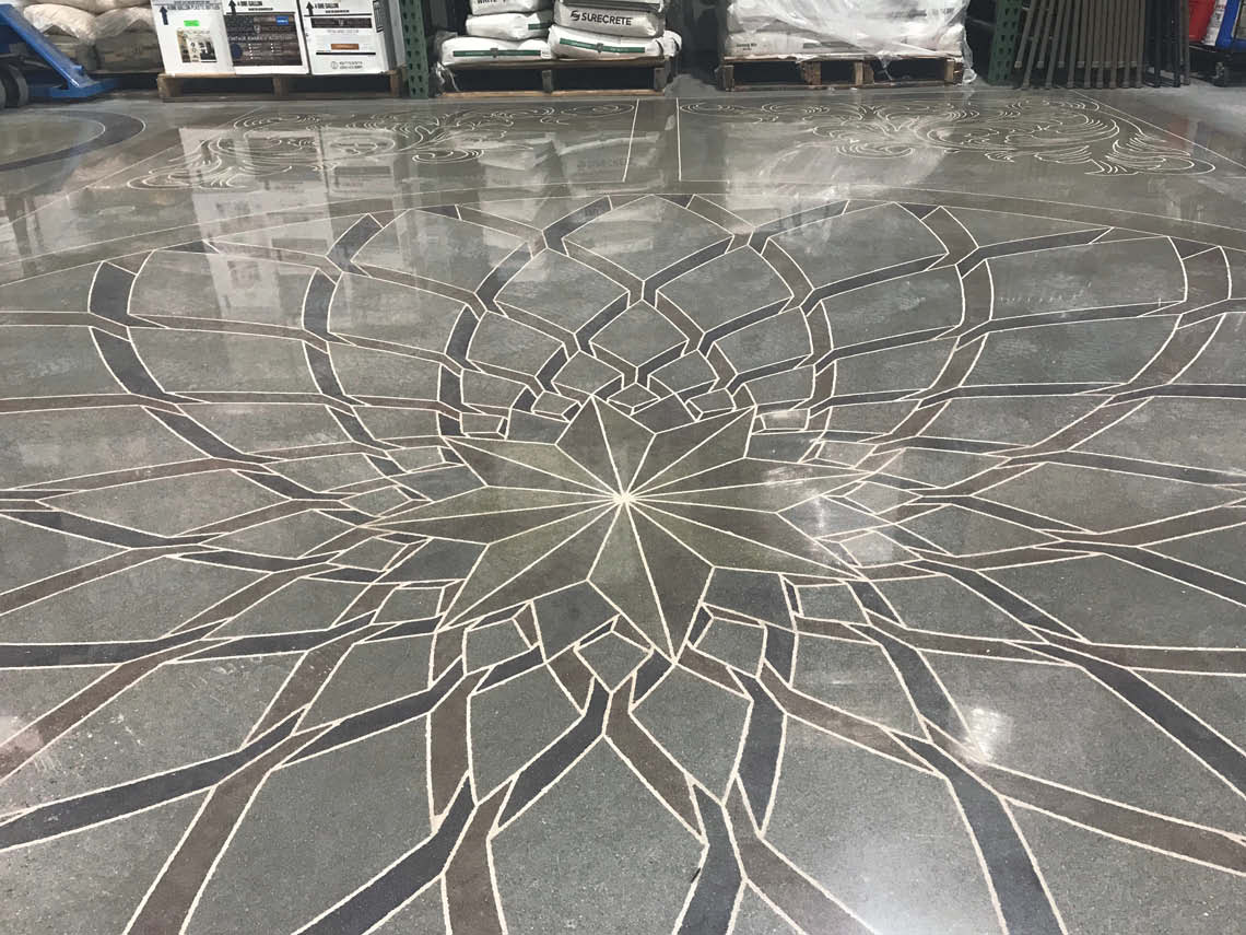 Floor inspired by the old world beauty of La Salut in Italy.