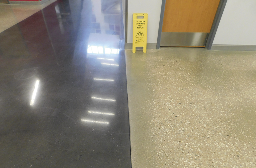 When it came time for the clients to accept the final finish, they had to reject the concrete not because the overall design wasn't met or the work wasn't done to specifications, but because of the extensive damage to the surface.