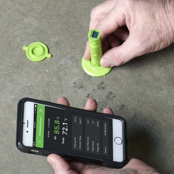 testing moisture movement in concrete