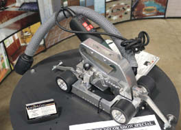 The Mongoose X from Engrave-A-Crete was the star of the companys booth as well as the engraving and stenciling workshop led by Rick Lobdell and Debbie Ohland.