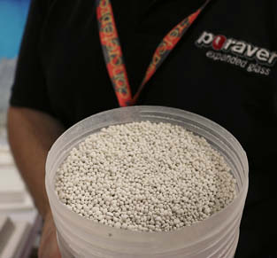 Poraver Expanded Glass is a sustainable product made from post-consumer recycled glass that can help you qualify for LEED credits.