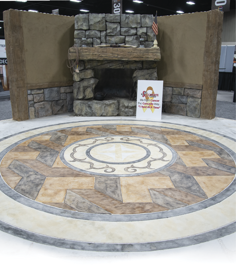 Demo by DreamKrete at the 2019 Concrete Decor Show