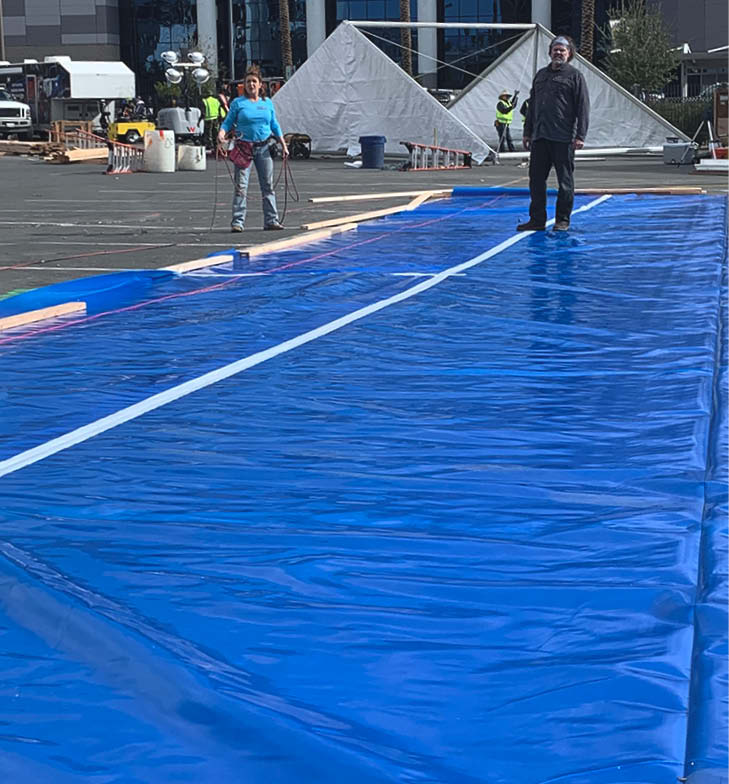 ISI Building Products’ Viper II, an under-slab vapor barrier that blocks moisture migration and soil gas threats in commercial and residential applications. This was a new product introduced at 2020 WOC