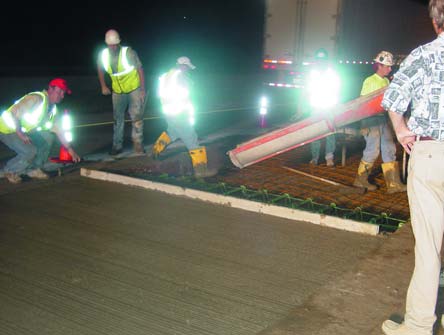 Basically, these materials work through electrostatic repulsion. All cement grains in a concrete mix have different [electrical] charges and want to come together. Water reducers give everything a negative charge and they repel each other.