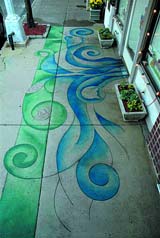 Most experts agree that a chemicalbased or acid stain is the way to go for superior wear and durability, an essential consideration if the surface is in a high-traffic area or subject to UV rays and other climatic factors.