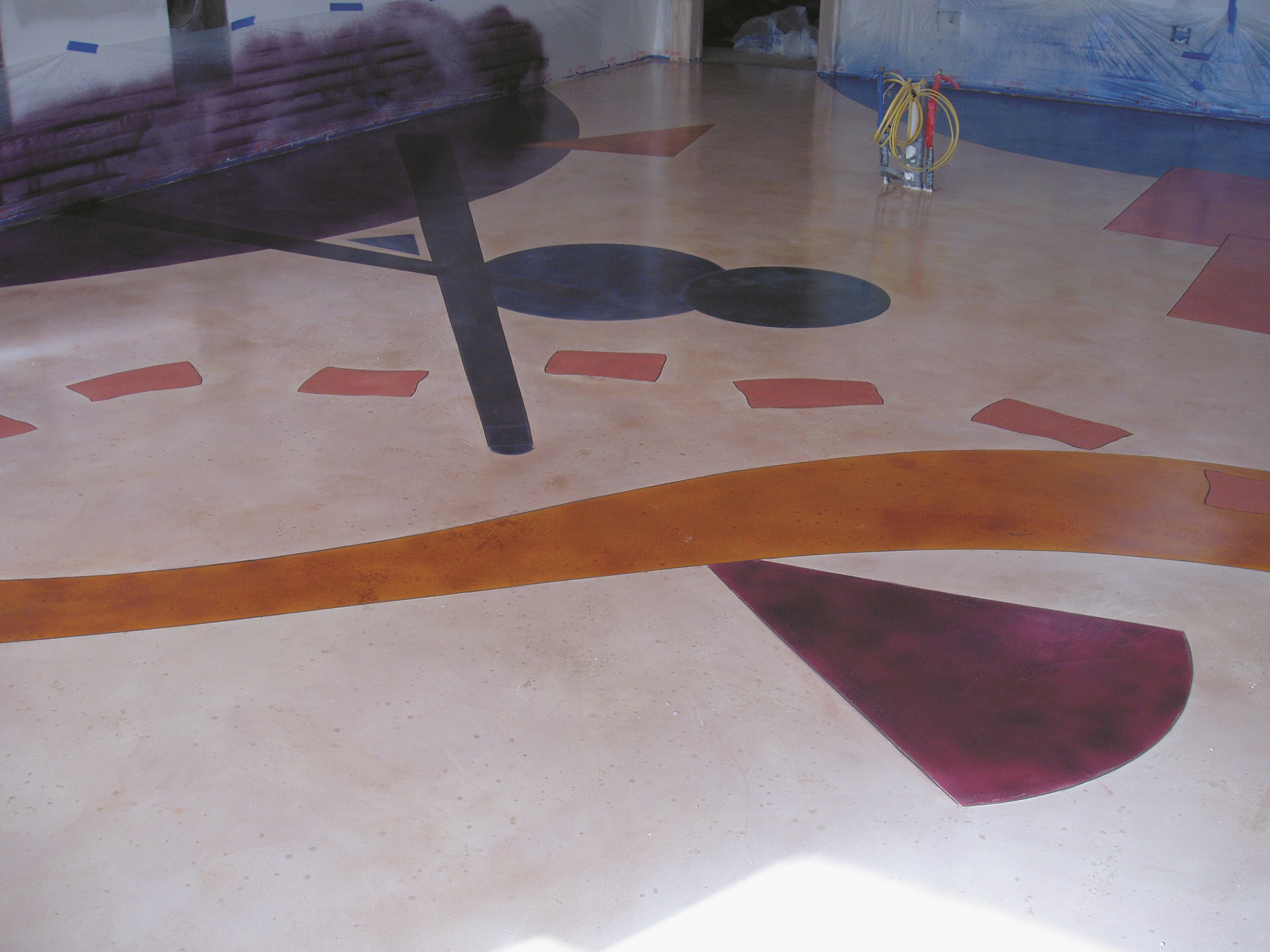 Of course, tinting strength and penetration will vary depending on the characteristics of the concrete you are working with. Dyes can be used in conjunction with acid stains or all on their own.