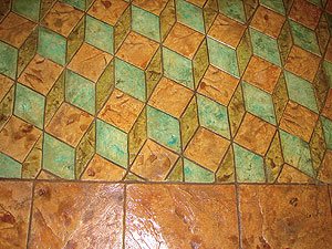 4D Stain Stamp Pattern for concrete.