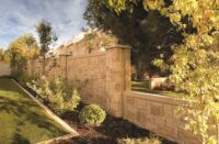 A concrete wall that was created using the Verti-Crete Forming System