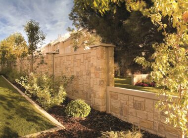 A concrete wall that was created using the Verti-Crete Forming System