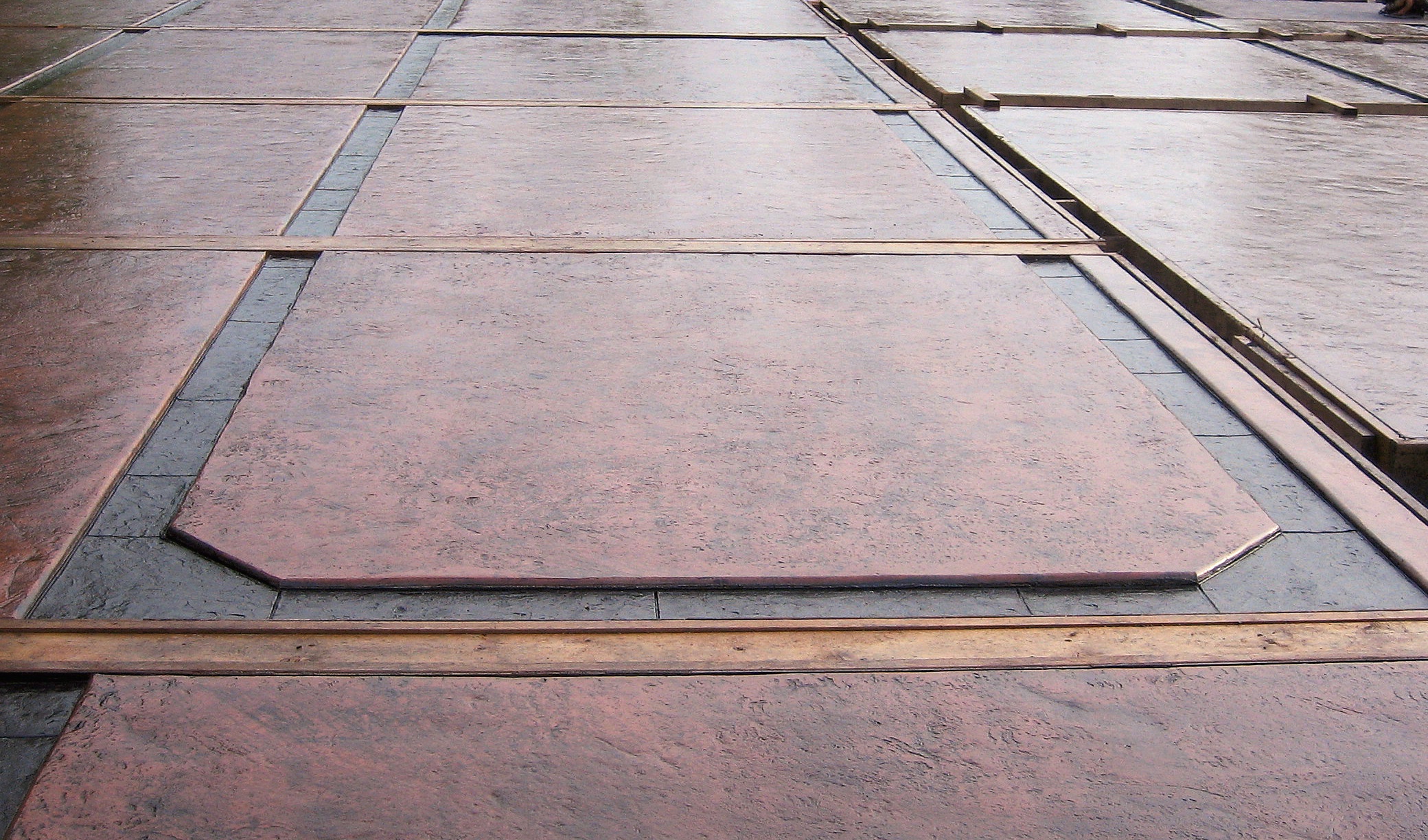 He also wanted the building to showcase his business, which is 80-90 percent colored, stamped concrete.