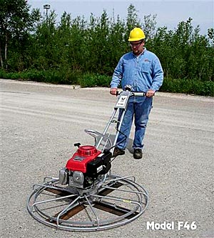 The Arrow-Master F-Series features a direct-drive, walk-behind power trowel. The direct-drive gear case and lower center of gravity provide consistent, reliable power, with less wobble and side torque, for a smoother, flatter finish.