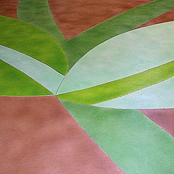 The result was a flower garden in concrete that even the best "real gardener" would be proud of. Shawano says initially the floor was going to be made of another material, but he is glad the tribe went with concrete.