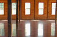 Sparkling Wine with Polished Concrete Floors to Match
