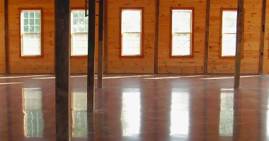 Sparkling Wine with Polished Concrete Floors to Match