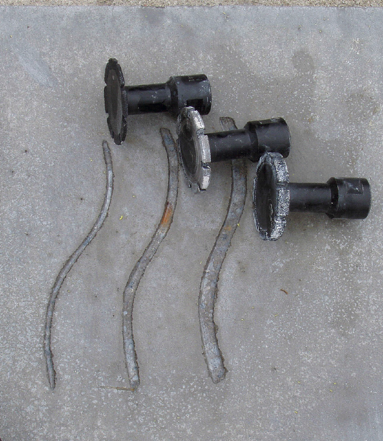 The blade has a 2-inch diameter, with a 2-inch extension that features a thread on the attachment to fit most standard 4-inch grinders. It does some take some getting used to because of this extension, Harris says. Without the extension, the head of the grinder would hit the concrete before the blade touched the surface of the concrete.