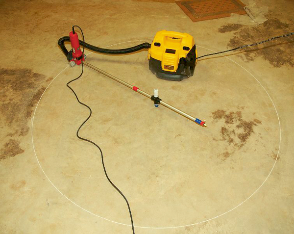 Using the quick draw design took and then cutting the concrete to match.