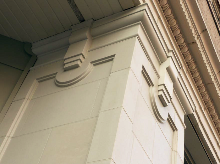 After the restoration was complete, the details became a centerpiece for this hotel.
