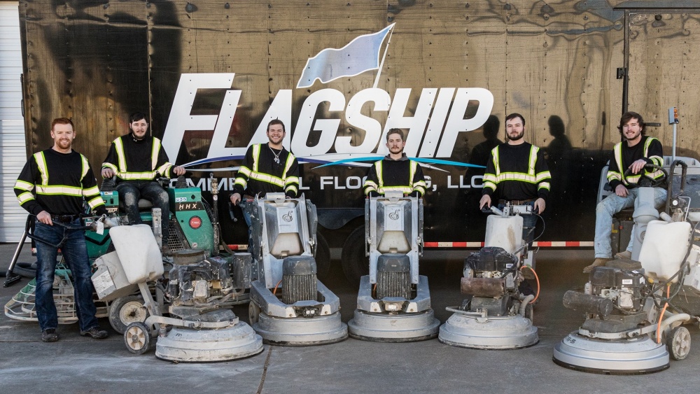a fleet of 30-inch Lavina Grinders at the Flagship company in Texas