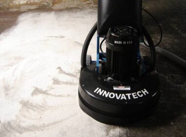 Innovatech grinder on a concrete floor