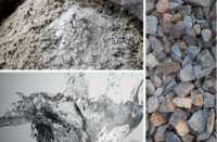 the three parts of concrete- water, aggregate and cement