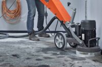 delaminating polished concrete