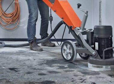 delaminating polished concrete