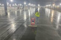 Ultra-Trak in use applying sealer to concrete