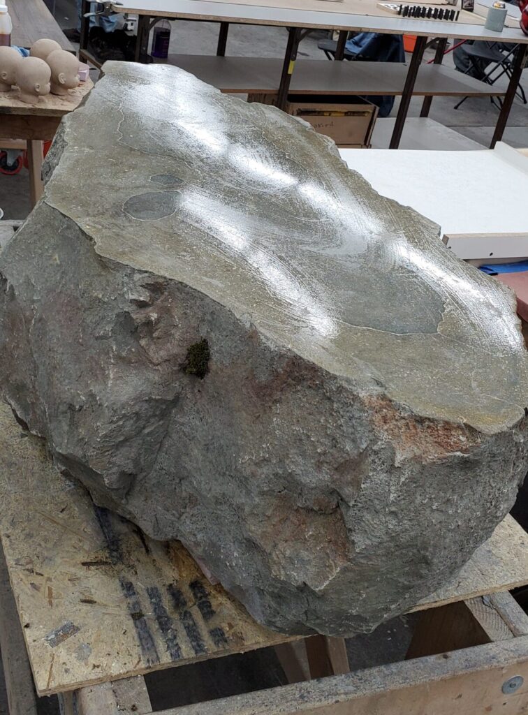 The top of this coffee table has been polished to give it a nice shiny look.