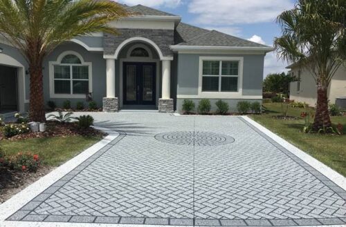 concrete stencils for driveways