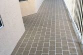 concrete stencil on walkways