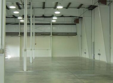 Isolation Expansion in a warehouse - one of the other types of control joint