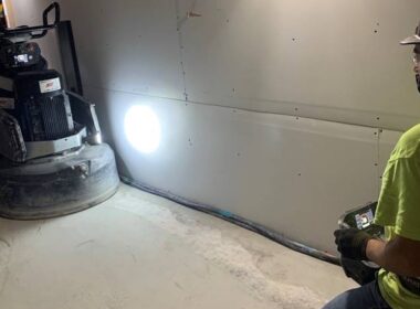 perform polished concrete edge first