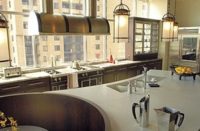 concrete countertop in a kitchen