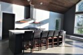 grinding and sealing concrete floors in a modern kitchen